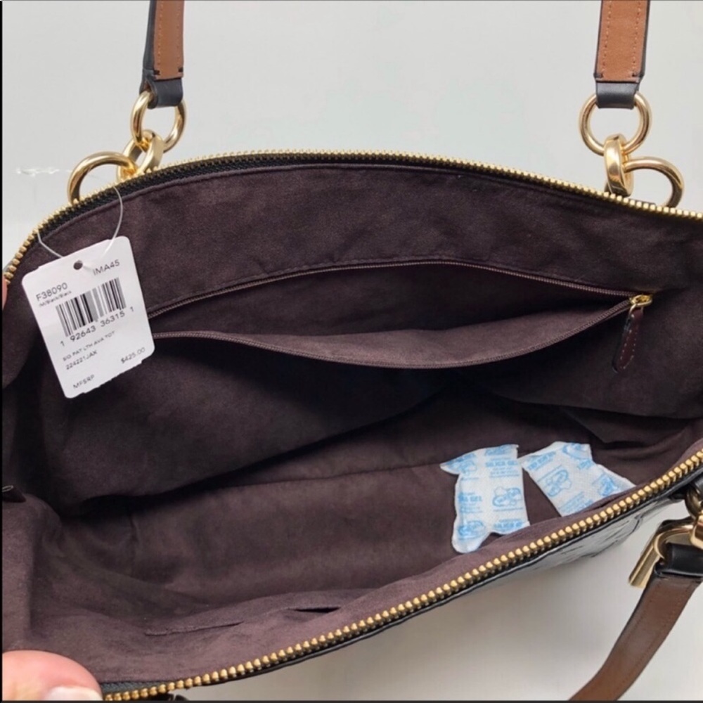 Nwt Coach Signature Patent  Ava Tote - Picture 4 of 8